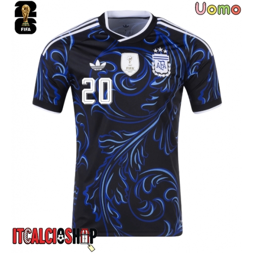 Argentina Alexis Mac Allister #20 Seconda Maglia Mondiali 2026 Manica Corta